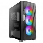 Antec Dark Fleet DF700 Flux Gaming Case 3 12cm ARGB fans + 2 Case Fans Class Window
