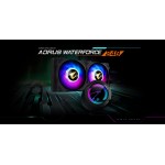 Gigabyte GP-AORUS WATERFORCE 240 Liquid CPU Cooler with ARGB display (Dual 120mm ARGB Fans)