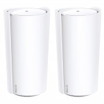 TP-Link Deco XE200 Wi-Fi 6E Whole-Home Mesh System - 2 Pack, Tri-Band AXE11000, 10G Ethernet Port